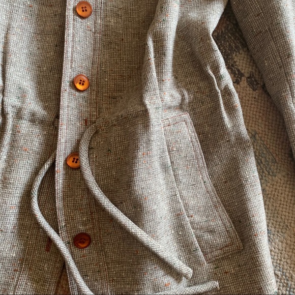 Sold!Albert Capraro Vintage Tweet and Suede Jacket - Picture 4 of 11